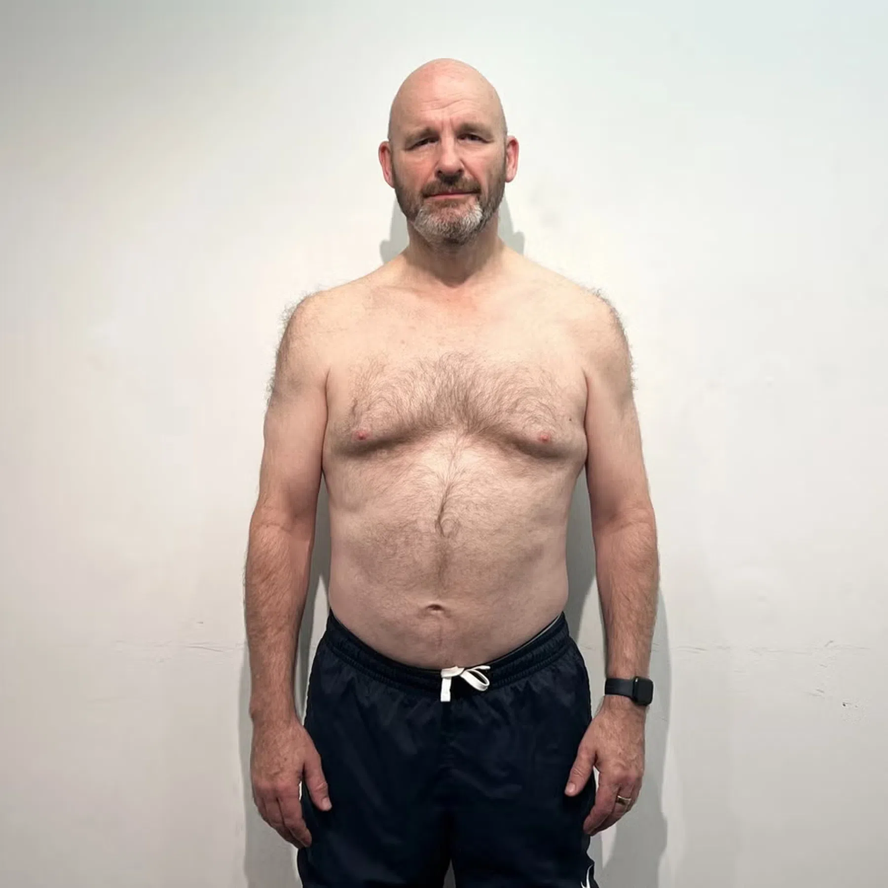 Michael voor zijn trainingstraject.